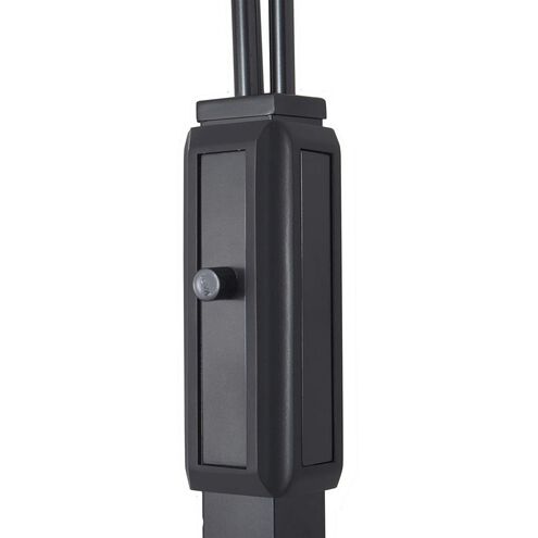 Natural Mica 86 inch 40.00 watt Gunmetal and Charcoal Gray Arc Floor Lamp Portable Light