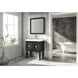 Aras Black Bathroom Accessory, Legs