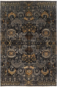 Empress 36 X 24 inch Black Rug in 2 x 3, Rectangle