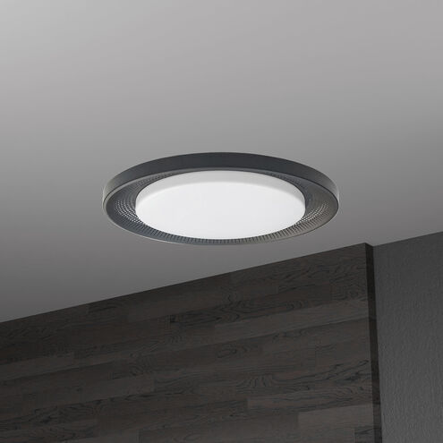 Boullier LED 17.25 inch Matte Black Flush Mount Ceiling Light