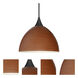 Brella 1 Light Black Cord Pendant Ceiling Light