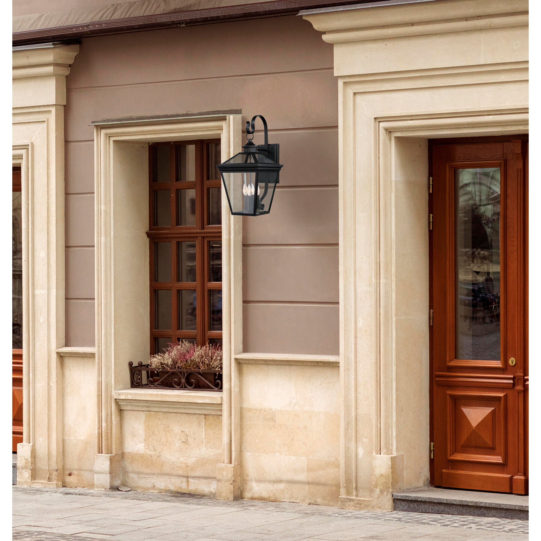 Ellijay Outdoor Wall Lantern in Black