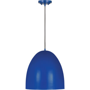 Z Studio Dome Pendant 3 Light 19 inch Blue Pendant Ceiling Light