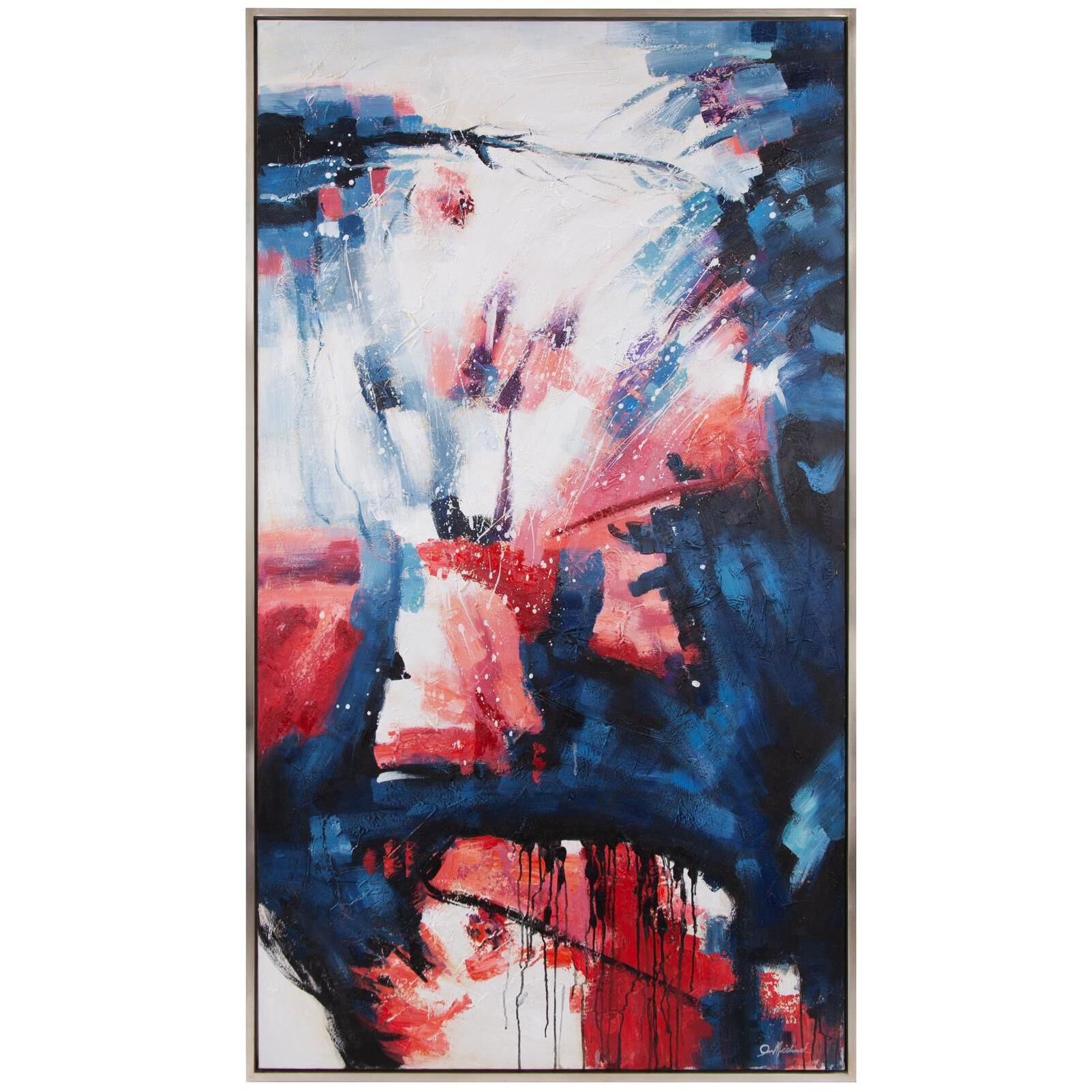 A' La Mode 74 X 41.5 inch Hand Painted Canvas