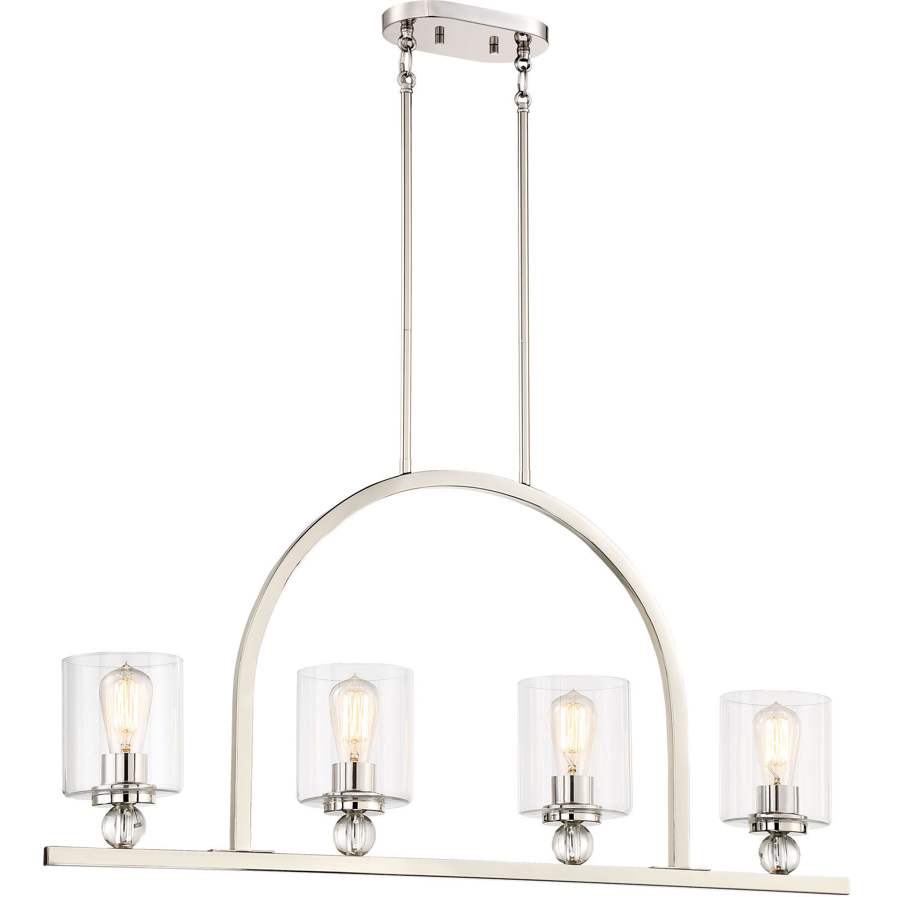 Minka Lavery 3074 613 Studio 5 4 Light 38 inch Polished Nickel