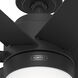 Brazos 52 inch Matte Black Outdoor Ceiling Fan