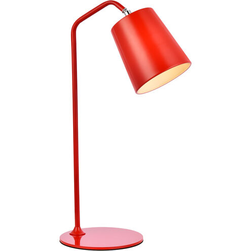 Leroy 20 inch 40.00 watt Red Table Lamp Portable Light