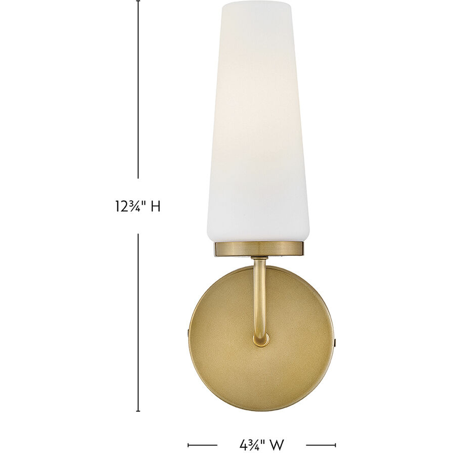 Selma 1 Light 4.75 inch Gold Sconce Wall Light