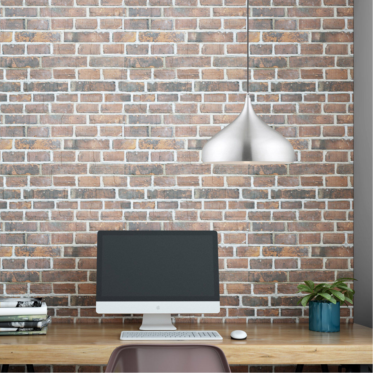 Allison 1 Light 15.75 inch Brushed Aluminum Mini Pendant Ceiling Light