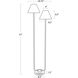 Polly 57 inch 60.00 watt Blackened Brass Floor Lamp Portable Light in Rattan Shade