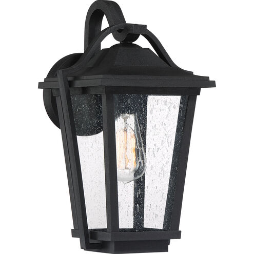 Quoizel Darius 1 Light 15 inch Earth Black Outdoor Wall Light DRS8409EK - Open Box
