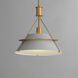 Lucas 1 Light 14.5 inch Natural Aged Brass Single Pendant Ceiling Light