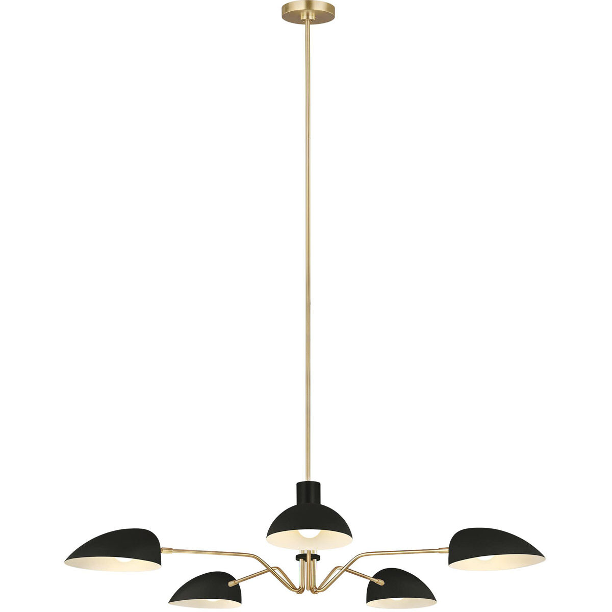 ED Ellen DeGeneres Jane 5 Light 47.63 inch Midnight Black Chandelier Ceiling Light