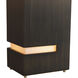 Zen 28 inch 23.00 watt Ebony and Weathered Brass Table Lamp Portable Light
