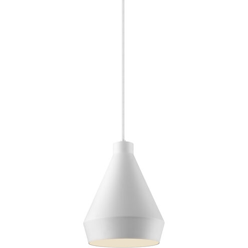 Koma LED 9 inch Satin White Pendant Ceiling Light in GU24