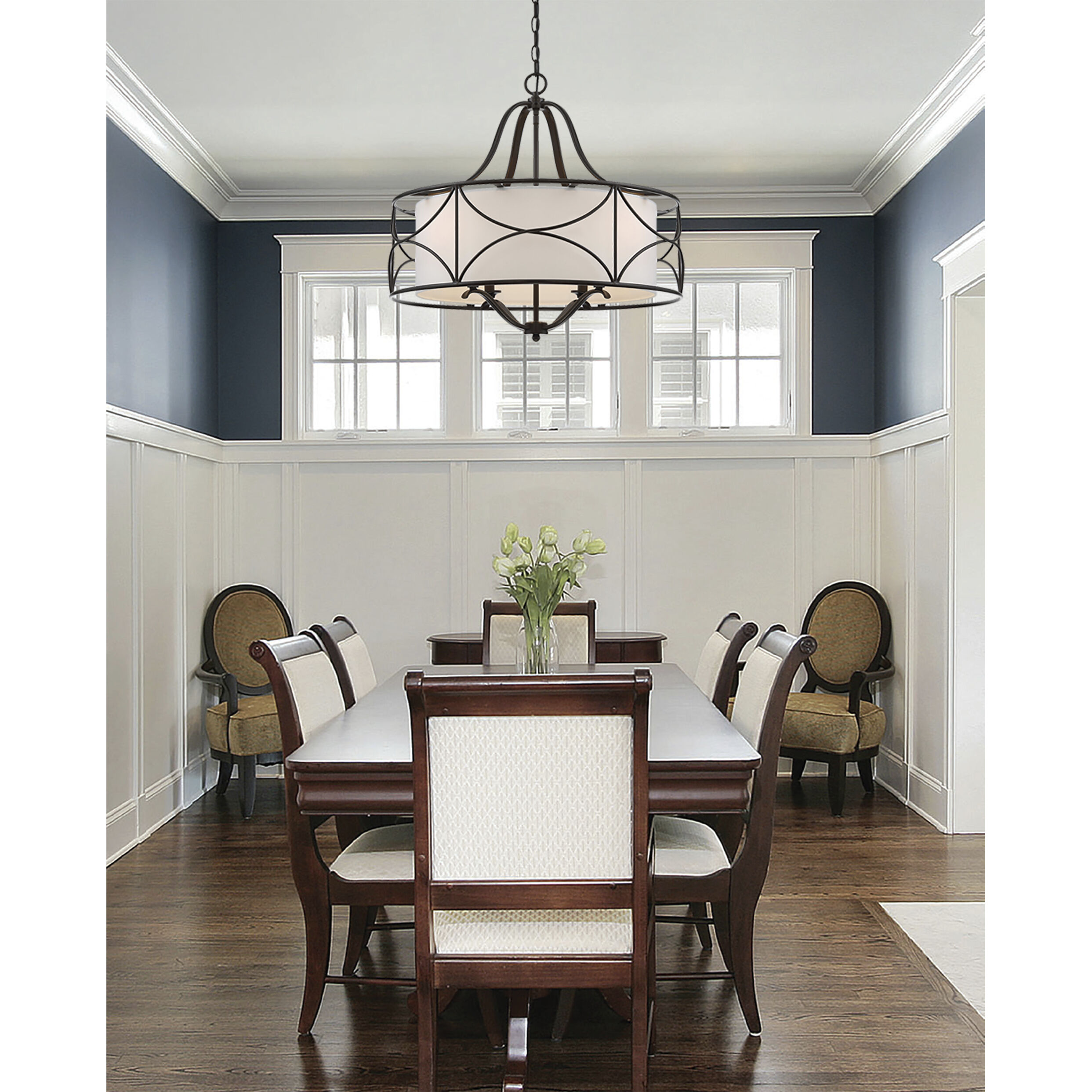 Avara 4 Light 24 inch Oil Rubbed Bronze Chandelier Ceiling Light