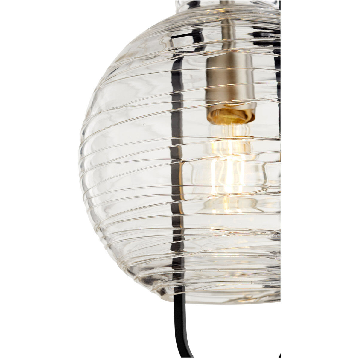 Fort Worth 1 Light 10 inch Noir and Satin Nickel Pendant Ceiling Light