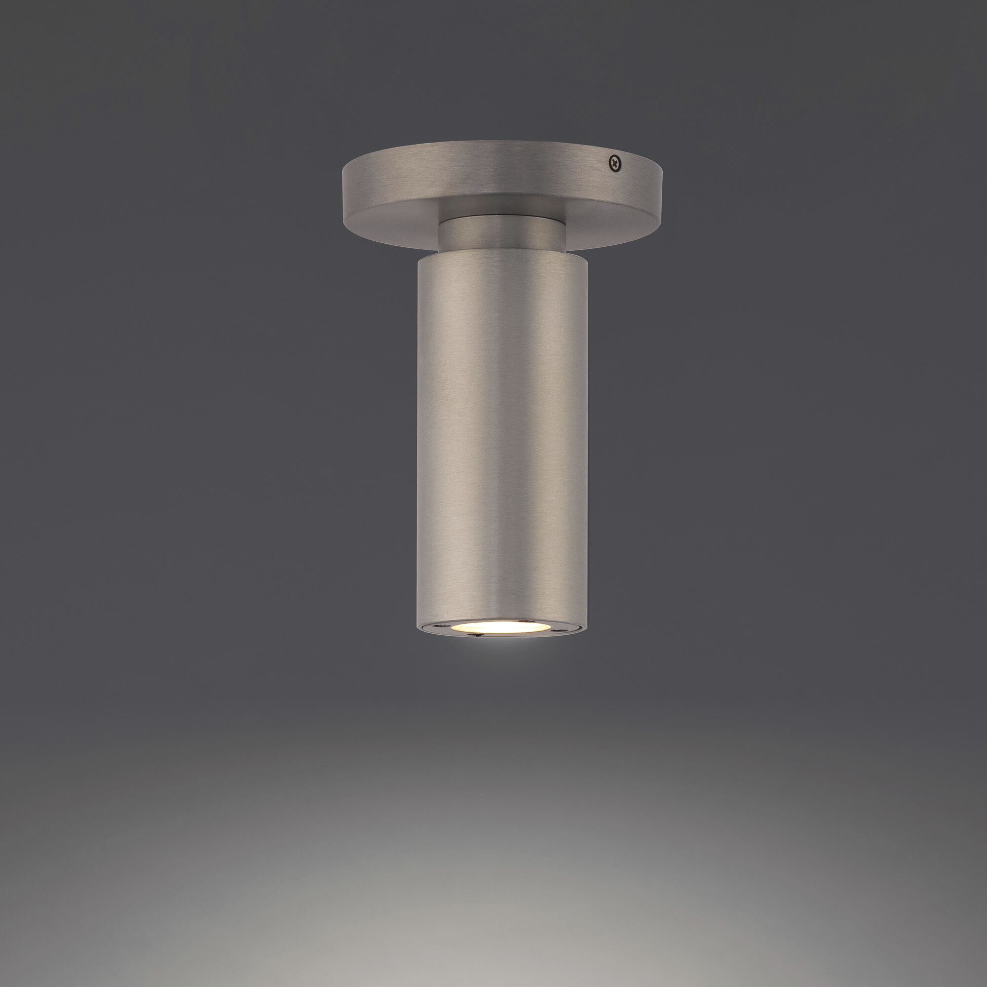 Caliber LED 2.63 inch Brushed Aluminum Flush Mount Ceiling Light, dweLED