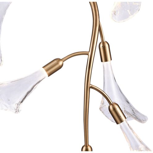 Calla LED 26 inch Natural Brass Chandelier Ceiling Light