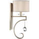 Rosendal 1 Light 7.5 inch Silver Sparkle Wall Sconce Wall Light, Essentials