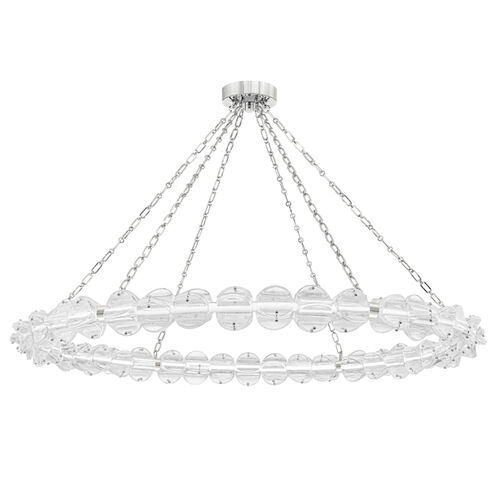 Lindley LED 54.5 inch Polished Nickel Chandelier Ceiling Light, Large