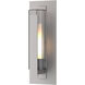 Vertical Bar 1 Light 18.8 inch Coastal Burnished Steel Outdoor Sconce, Medium