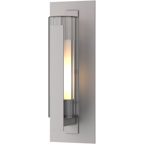 Vertical Bar 1 Light 18.8 inch Coastal Burnished Steel Outdoor Sconce, Medium