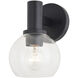 Marshall LED 7.5 inch Matte Black Bathroom Light Wall Light