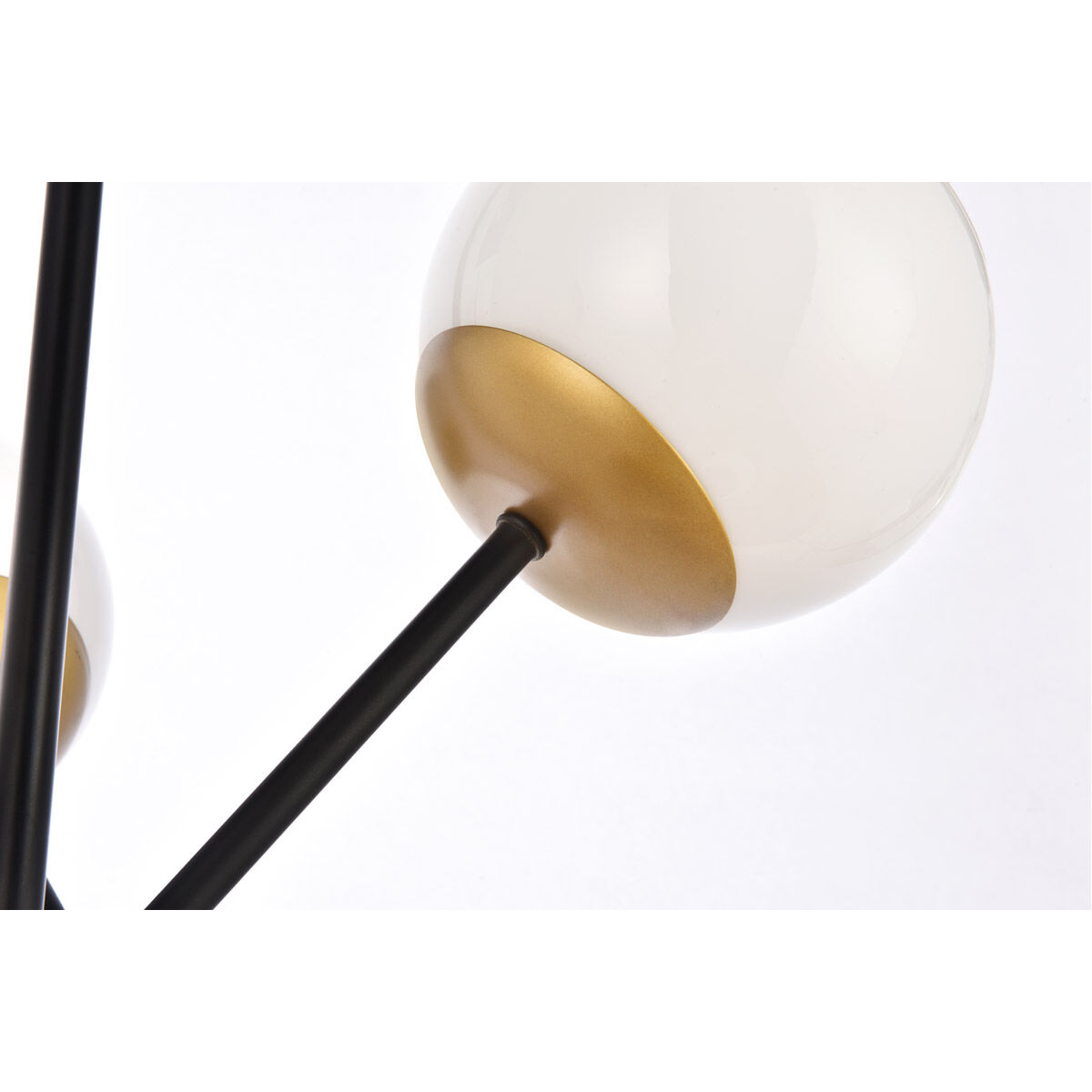 Axl 6 Light 24 inch Black and Brass Pendant Ceiling Light