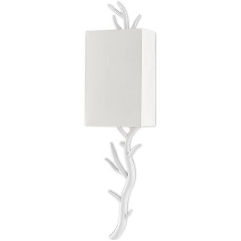 Baneberry 1 Light 8 inch Gesso White Wall Sconce Wall Light, Left