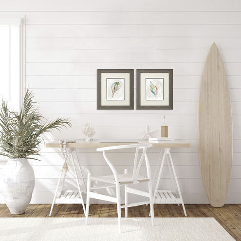 Waterside Blue and Green Framed Art