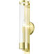 Castleton 1 Light 5 inch Satin Brass Single Sconce Wall Light, Tall