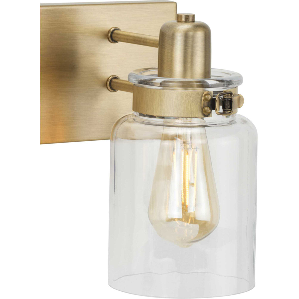 Calhoun 4 Light 30 inch Vintage Brass Bath Vanity Wall Light