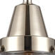 Franklin Restoration Bellmont 1 Light 6.25 inch Polished Nickel Flush Mount Ceiling Light in Clear Glass