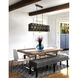 Tapedia 6 Light 41 inch Black Island/Pool Table Light Ceiling Light
