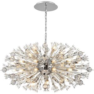 Vera 38 Light 23 inch Chrome Pendant Ceiling Light