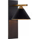 Kelly Wearstler Cleo 1 Light 7 inch Bronze Sconce Wall Light in Black