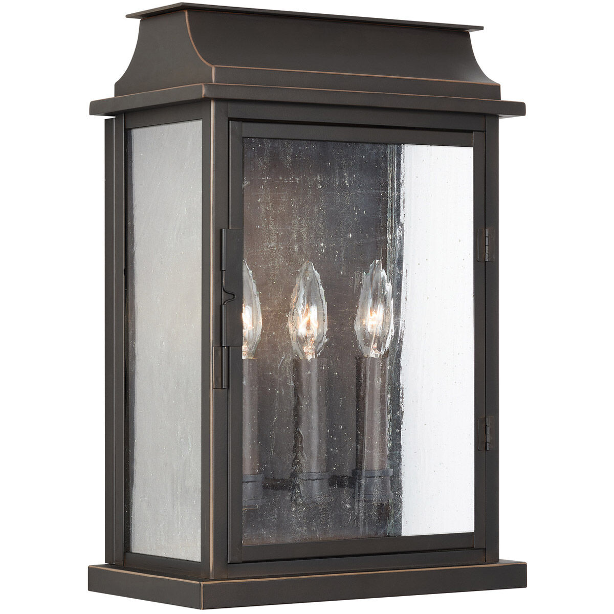 Bolton 3 Light 17 inch Oiled Bronze Outdoor Wall Lantern