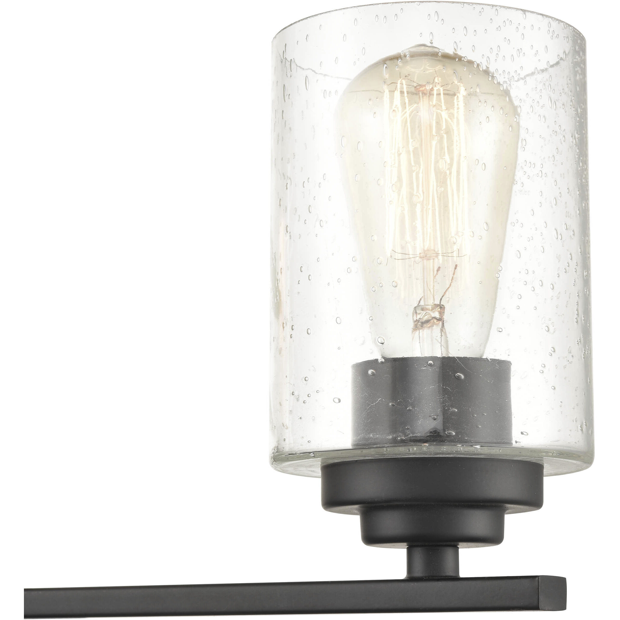 Moven 4 Light 31.13 inch Matte Black Bathroom Vanity Light Wall Light