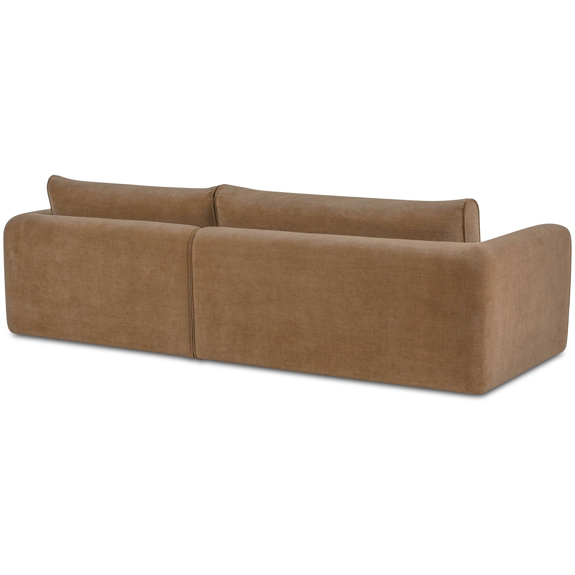Madrid Tan Sectional in Right, Taupe, Right
