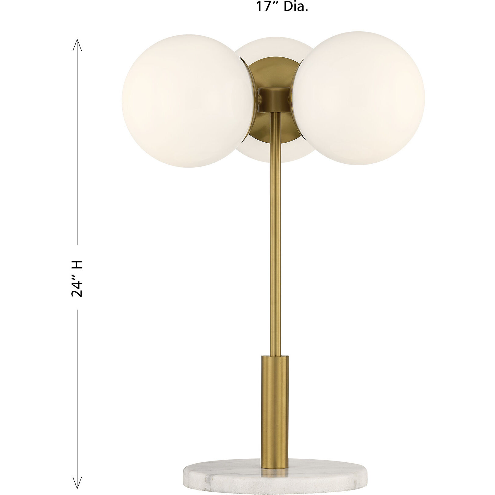 Turin 24 inch 60 watt Table Lamp Portable Light