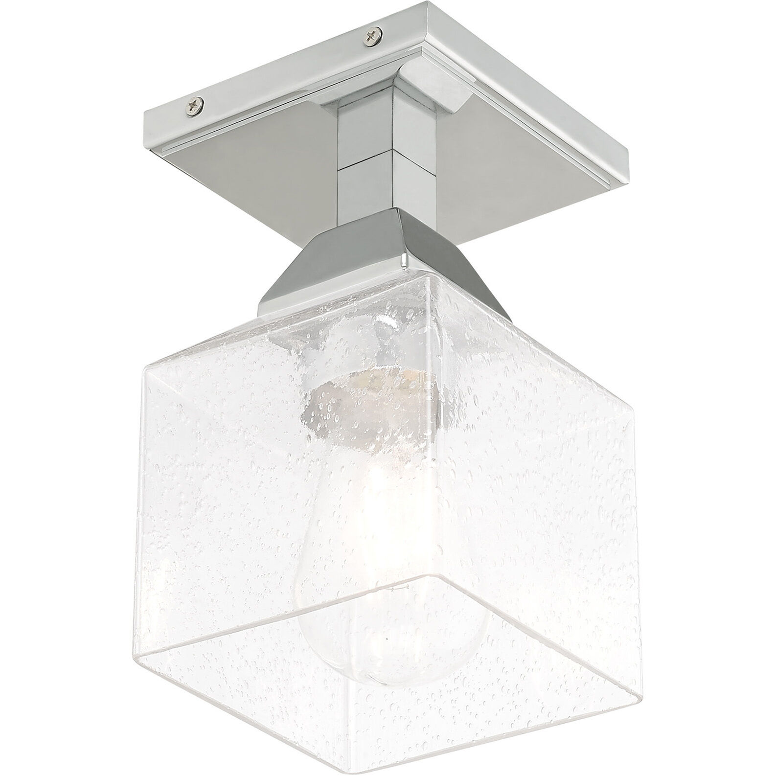 Aragon 1 Light 5 inch Polished Chrome Semi-Flush Mount Ceiling Light