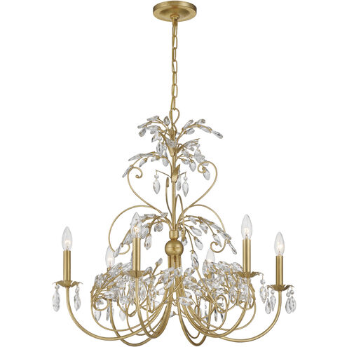 Sadie 6 Light 29 inch Antique Gold Chandelier Ceiling Light