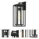 Cabana VX 1 Light 18 inch Black Outdoor Wall Mount