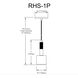 Rhoswen 1 Light 3.5 inch Matte Black Single Drop Pendant Ceiling Light