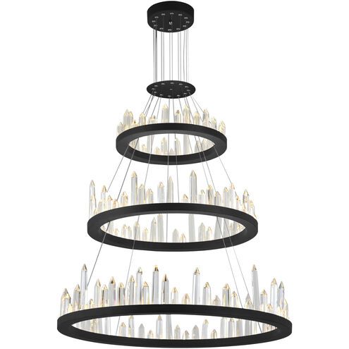 Juliette LED 32 inch Black Up Chandelier Ceiling Light