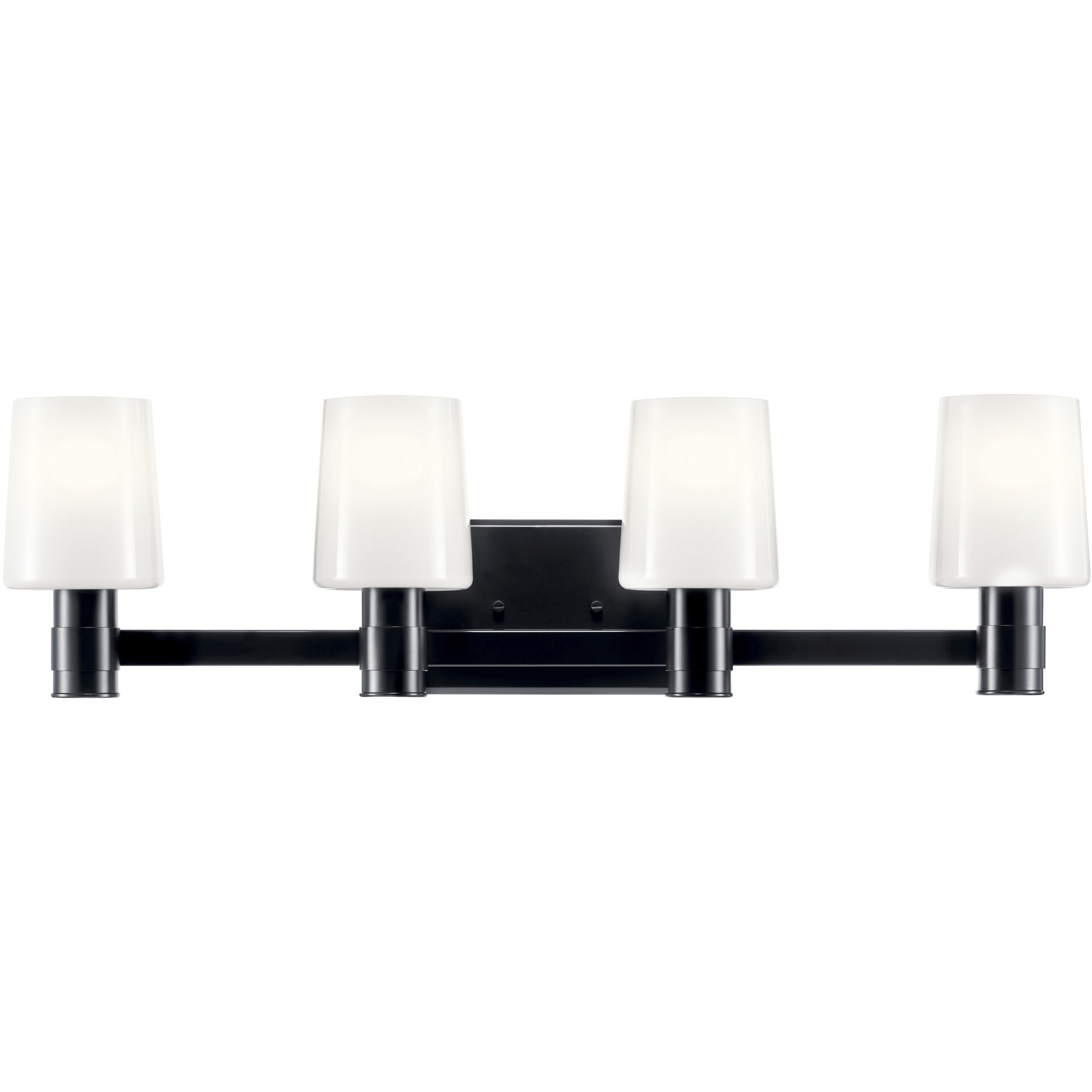 Adani 4 Light 30 inch Black Bath Bracket Wall Light, 4 Arm
