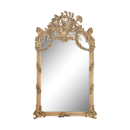 Renaissance Scroll 94 X 56 inch Russian Oak Wall Mirror