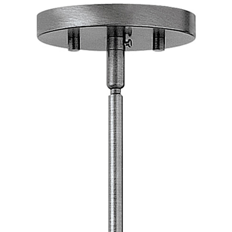 Fulton 1 Light 10 inch Aged Zinc with Antique Nickel Indoor Mini Pendant Ceiling Light