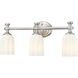 Orion 3 Light 22 inch Brushed Nickel Bath Vanity Light Wall Light